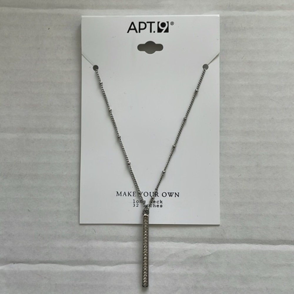 Apt. 9 Make Your Own Long Neck Pendant Bar Necklace